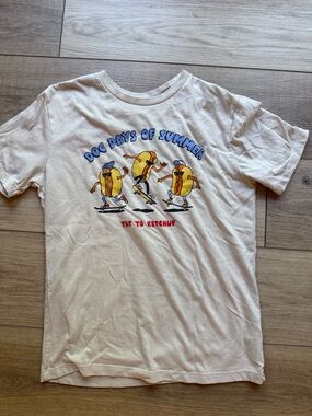 Old Navy Dog Days of Summer Kids Graphic Tee - Cream